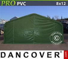 Tenda deposito 8x12x4,4m PVC, Verde