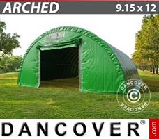 Tenda deposito 9,15x12x4,5m, PVC Verde