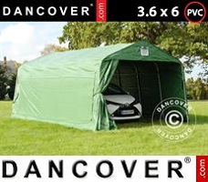 Tenda deposito 3,6x6x2,68m PVC, Verde